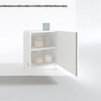 Kenzlife mutfak dolabı mine 048*030*032 byz kapaklı ayaklı banyo evrak ofis kitaplık ayakkabılık kiler