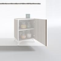 Kenzlife mutfak dolabı mine 048*030*032 crd kapaklı ayaklı banyo evrak ofis kitaplık ayakkabılık kiler
