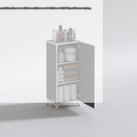 Kenzlife mutfak dolabı mine 088*030*032 gri kapaklı ayaklı banyo evrak ofis kitaplık ayakkabılık kiler
