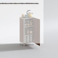 Kenzlife mutfak dolabı mine 088*030*032 cvz kapaklı ayaklı banyo evrak ofis kitaplık ayakkabılık kiler