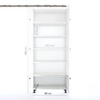 Kenzlife mutfak dolabı tahiri crdbyz 188*80*37 çok amaçlı dolap arkalıklı
