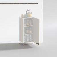 Kenzlife mutfak dolabı zehra 088*050*032 crd kilitli ayaklı banyo evrak ofis kitaplık ayakkabılık kiler