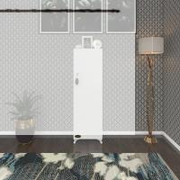 Kenzlife mutfak dolabı zehra 128*030*032 byz kilitli ayaklı banyo evrak ofis kitaplık ayakkabılık kiler