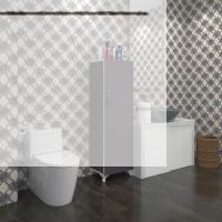 Kenzlife mutfak dolabı zehra 128*030*032 gri kilitli ayaklı banyo evrak ofis kitaplık ayakkabılık kiler