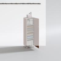 Kenzlife mutfak dolabı zehra 128*030*032 cvz kilitli ayaklı banyo evrak ofis kitaplık ayakkabılık kiler