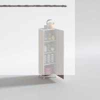 Kenzlife mutfak dolabı zehra 128*030*032 crd kilitli ayaklı banyo evrak ofis kitaplık ayakkabılık kiler
