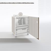Kenzlife mutfak dolabı zehra 068*030*032 crd kilitli tekerlekli banyo evrak ofis kitaplık ayakkabılık kiler