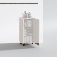 Kenzlife mutfak dolabı zehra 088*050*032 crd kilitli tekerlekli banyo evrak ofis kitaplık ayakkabılık kiler