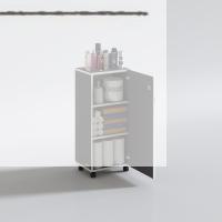 Kenzlife mutfak dolabı zehra 108*030*032 gri kilitli tekerlekli banyo evrak ofis kitaplık ayakkabılık kiler