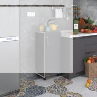 Kenzlife mutfak dolabı zehra 108*030*032 gri kilitli tekerlekli banyo evrak ofis kitaplık ayakkabılık kiler