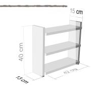 Kenzlife mutfak rafı apti cvz 040*040*15 duvar tezgah