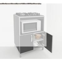 Kenzlife ocak dolabı bade gri 85*60*57 mutfak modül mini fırın  ankastre ocak için