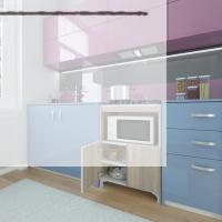Kenzlife ocak dolabı bade crd 85*60*57 mutfak modül mini fırın  ankastre ocak için