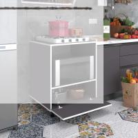 Kenzlife ocak dolabı bennu gri 85*70*60 XLARGE kapaklı hazır mutfak klasik setüstü ocak için sabit tabla
