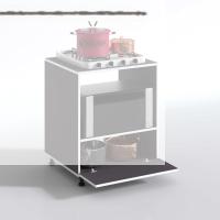 Kenzlife ocak dolabı bennu gri 85*70*60 XLARGE kapaklı hazır mutfak klasik setüstü ocak için sabit tabla