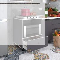 Kenzlife ocak dolabı nevresel gri 85*70*60 XLARGE çekmeceli hazır mutfak klasik setüstü ocak için sabit tabla