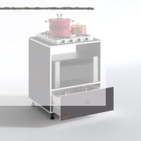 Kenzlife ocak dolabı nevresel gri 85*70*60 XLARGE çekmeceli hazır mutfak klasik setüstü ocak için sabit tabla