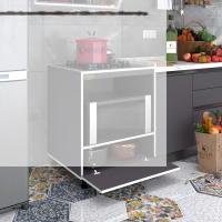 Kenzlife ocak dolabı şehrazat gri 85*70*60 XLARGE kapaklı hazır mutfak ankastre gömme ocak için