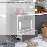Kenzlife ocak dolabı piraye gri 85*70*60 XLARGE çekmeceli hazır mutfak ankastre gömme ocak için