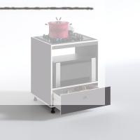 Kenzlife ocak dolabı piraye gri 85*70*60 XLARGE çekmeceli hazır mutfak ankastre gömme ocak için