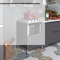 Kenzlife ocak dolabı revbahar gri 85*60*56 hazır mutfak klasik set üstü ocak için arkalıksız