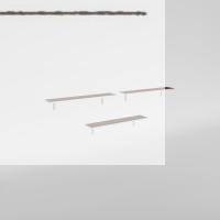 Kenzlife petek üstü raf dresuar golden boy cvz 080*24 üçlü kitaplık duvar rafı 080 cm uzunluk