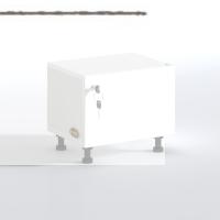 Kenzlife sepetli kilitli mutfak dolabı ruberukilit byz 038x45x30 banyo çamaşır beyaz 2 li sepet