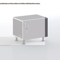 Kenzlife sepetli kilitli mutfak dolabı ruberukilit gri 038x45x30 banyo çamaşır beyaz 2 li sepet