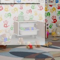 Kenzlife sepetli kilitli mutfak dolabı ruberukilit cvz 038x45x30 banyo çamaşır beyaz 2 li sepet
