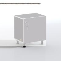 Kenzlife sepetli kilitli mutfak dolabı ruberukilit gri 050x45x30 banyo çamaşır beyaz 3 lü sepet