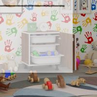 Kenzlife sepetli kilitli mutfak dolabı ruberukilit cvz 050x45x30 banyo çamaşır beyaz 3 lü sepet