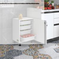 Kenzlife sepetli kilitli mutfak dolabı ruberukilit byz 062x45x30 banyo çamaşır beyaz 4 lü sepet