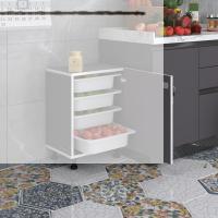 Kenzlife sepetli kilitli mutfak dolabı ruberukilit gri 062x45x30 banyo çamaşır beyaz 4 lü sepet