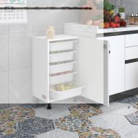 Kenzlife sepetli kilitli mutfak dolabı ruberukilit byz 074x45x30 banyo çamaşır beyaz 5 li sepet