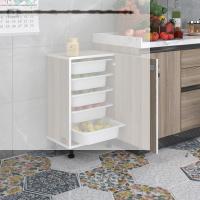 Kenzlife sepetli kilitli mutfak dolabı ruberukilit crd 074x45x30 banyo çamaşır beyaz 5 li sepet