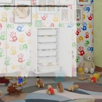 Kenzlife sepetli kilitli mutfak dolabı ruberukilit byz 086x45x30 banyo çamaşır beyaz 6 lı sepet