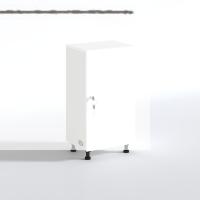 Kenzlife sepetli kilitli mutfak dolabı ruberukilit byz 086x45x30 banyo çamaşır beyaz 6 lı sepet