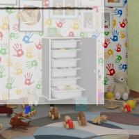Kenzlife sepetli kilitli mutfak dolabı ruberukilit gri 086x45x30 banyo çamaşır beyaz 6 lı sepet