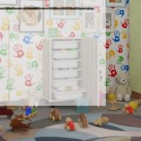 Kenzlife sepetli kilitli mutfak dolabı ruberukilit crd 086x45x30 banyo çamaşır beyaz 6 lı sepet