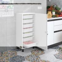 Kenzlife sepetli kilitli mutfak dolabı ruberukilit byz 098x45x30 banyo çamaşır beyaz 7 li sepet
