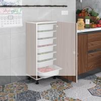 Kenzlife sepetli kilitli mutfak dolabı ruberukilit cvz 098x45x30 banyo çamaşır beyaz 7 li sepet