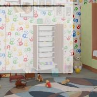 Kenzlife sepetli kilitli mutfak dolabı ruberukilit cvz 110x45x30 banyo çamaşır beyaz 8 li sepet