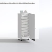 Kenzlife sepetli kilitli mutfak dolabı ruberukilit gri 122x45x30 banyo çamaşır beyaz 9 lu sepet