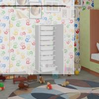 Kenzlife sepetli kilitli mutfak dolabı ruberukilit gri 122x45x30 banyo çamaşır beyaz 9 lu sepet