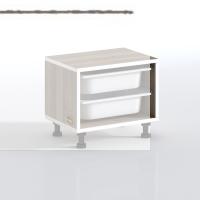 Kenzlife sepetli mutfak dolabı ruberu crd 038x45x30 banyo oyuncak çamaşır beyaz 2 li sepet