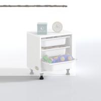 Kenzlife sepetli mutfak dolabı ruberu byz 050x45x30 banyo oyuncak çamaşır beyaz 3 lü sepet