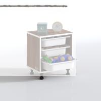 Kenzlife sepetli mutfak dolabı ruberu cvz 050x45x30 banyo oyuncak çamaşır beyaz 3 lü sepet