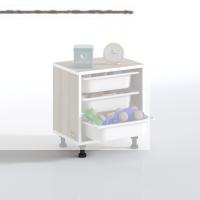 Kenzlife sepetli mutfak dolabı ruberu crd 050x45x30 banyo oyuncak çamaşır beyaz 3 lü sepet