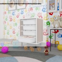 Kenzlife sepetli mutfak dolabı ruberu cvz 062x45x30 banyo oyuncak çamaşır beyaz 4 lü sepet