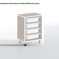 Kenzlife sepetli mutfak dolabı ruberu cvz 062x45x30 banyo oyuncak çamaşır beyaz 4 lü sepet